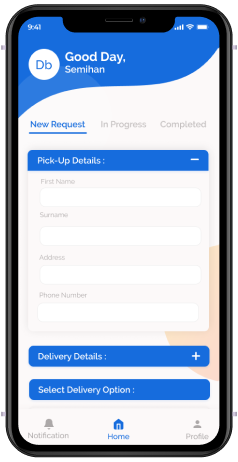 Order details mobile page